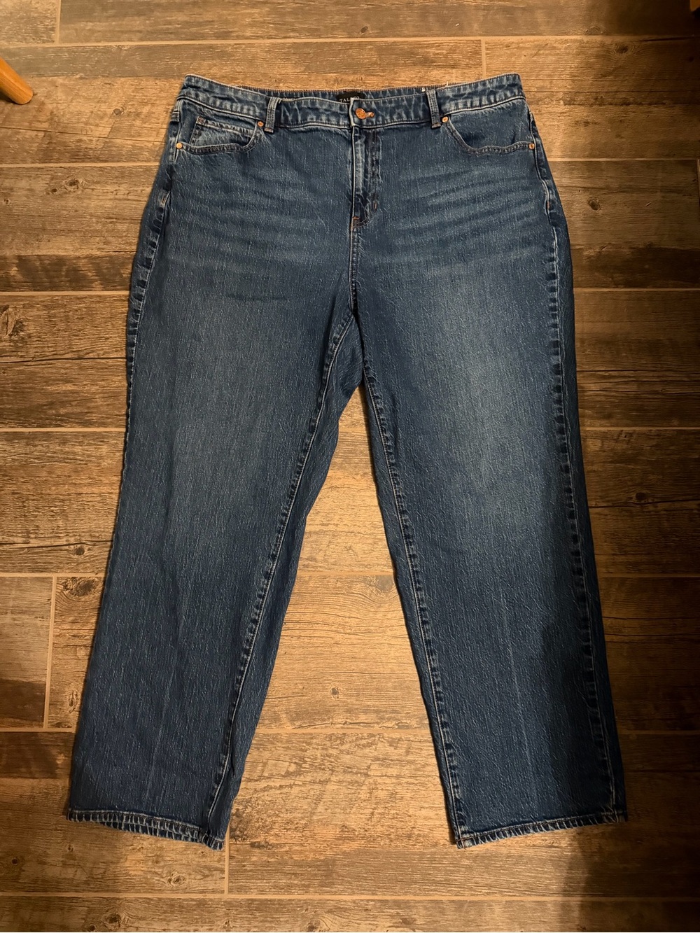 Talbots Women's Straight-Leg Jeans in Medium-Dark Blue